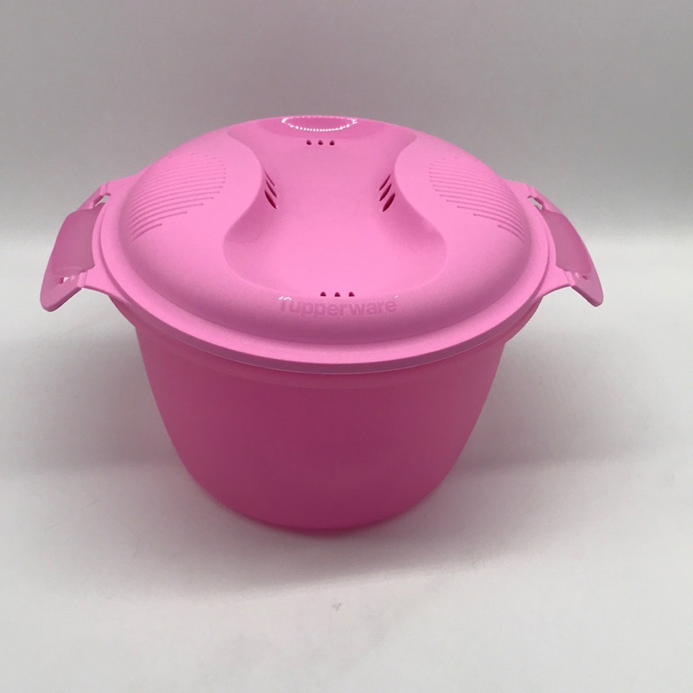 Tupperware Microwave Rice Cooker Pink Large - Picture 2 of 16